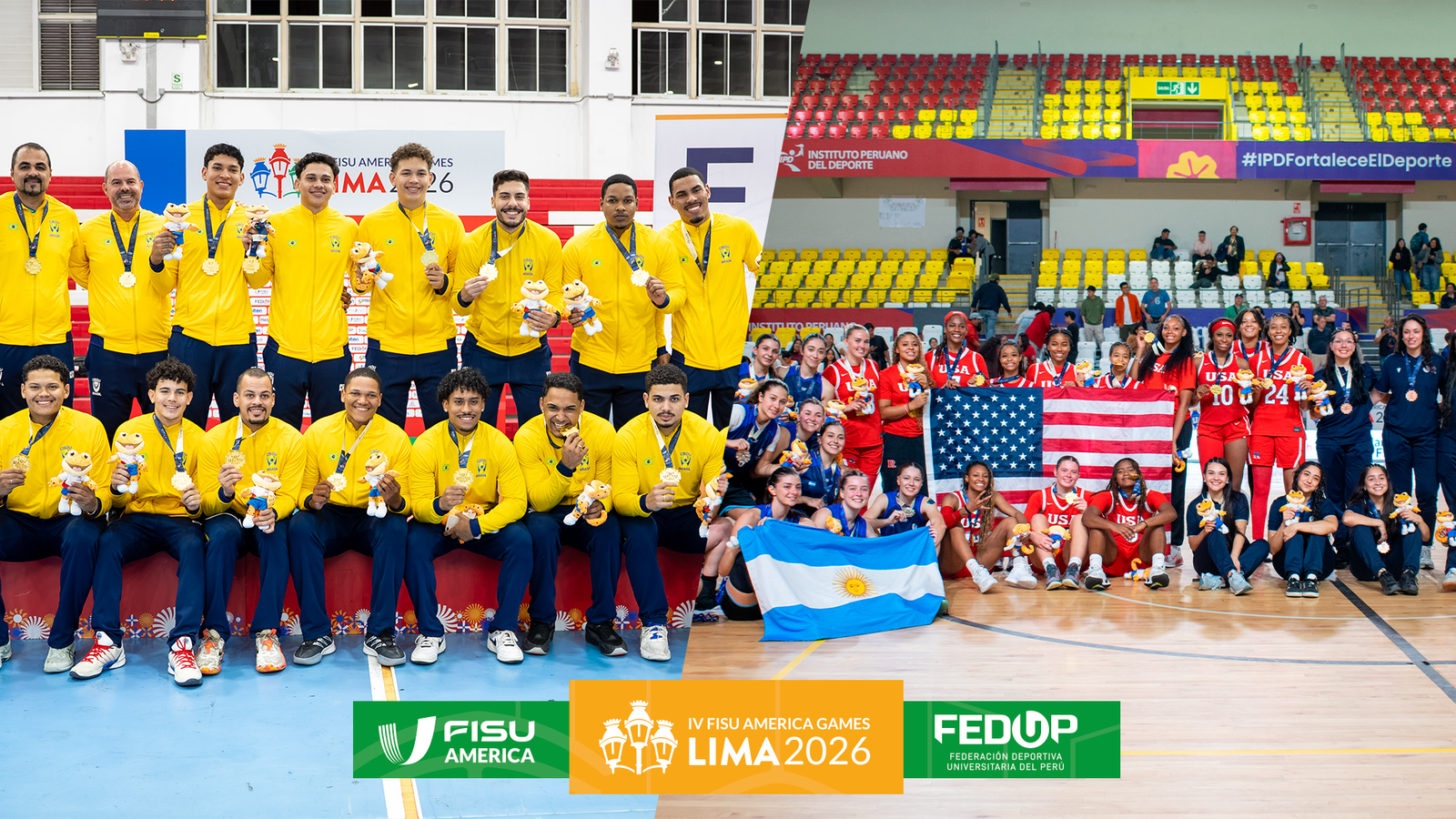 Podio de los FISU AMERICA GAMES LIMA 2026